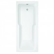 Fortitude Square 1700x750mm Single Ended Shower Bath - White