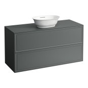 Laufen The New Classic 1200mm Drawer Element for Bowl with Two Drawers - Traffic Grey