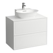 Laufen The New Classic 800mm Drawer Element for Basin with Two Drawers - Matt White