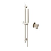 Abacus Round Outlet Shower Valve Riser Rail Kit - Brushed Nickel