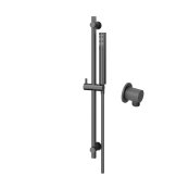 Abacus Round Outlet Shower Valve Riser Rail Kit - Anthracite