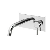 Abacus Iso Wall Mounted Basin Mixer - Chrome