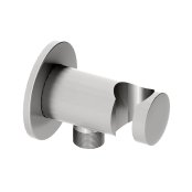 Abacus Emotion Round Wall Outlet Shower Valve & Holder - Chrome