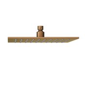 Abacus Emotion Square 250mm Fixed Shower Head - Brushed Bronze