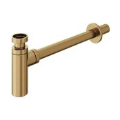 Abacus Designer Round Bottle Trap - Brushed Brass