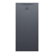 Laufen Pro Marbond Anthracite 1600 x 900mm Shower Tray (Drain on Short Side)