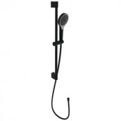 Villeroy & Boch Verve Exposed Shower Kit Including Riser Rail, Hose & Hand Shower - Matt Black