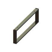 Abacus 420mm Basin Towel Hanger / Furniture Legs - Matt Anthracite (Pair)