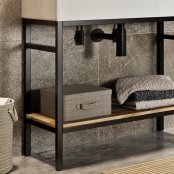 Abacus Concept Noir 800mm Shelf for Washstand - Halifax Oak