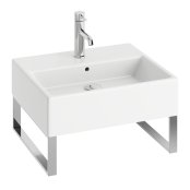 Abacus Concept Pure 500mm 1 Tap Hole Basin with Brushed Stainless Steel Towel Hangers