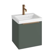 Abacus S3 Concepts 450mm Vanity Unit & Basin - Matt Sage Green