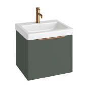 Abacus S3 Concepts 550mm Vanity Unit & Basin - Matt Sage Green