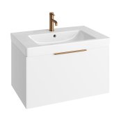 Abacus S3 Concepts 800mm Vanity Unit & Basin - Matt White