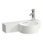 Laufen Val 550mm Basin with Left Shelf - Matt White