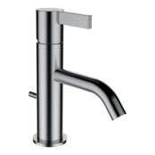 Kartell by Laufen 115mm Projection Basin Mixer and Pop-Up Waste - Stainless Steel