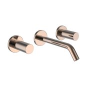 Kartell by Laufen 2-Handle Concealed Wall-Mounted Basin Mixer - Rose Gold