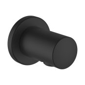 Laufen Round Wall Elbow with 42mm Projection & Vacuum Breaker - Matt Black