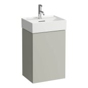 Kartell by Laufen 435mm Left Hand Vanity Unit - Pebble Grey