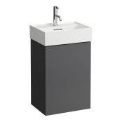 Kartell by Laufen 435mm Left Hand Vanity Unit - Slate Grey