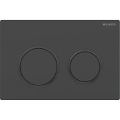 Geberit Omega 20 Matt Black Dual Flush Plate