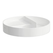 Laufen Val Round Accessory Tray - Matt White