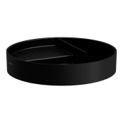 Laufen Val Round Accessory Tray - Matt Black