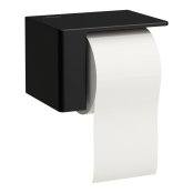 Laufen Val Right Hand Toilet Roll Holder - Matt Black