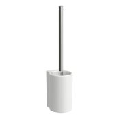 Laufen Val Toilet Brush & Ceramic Holder - White