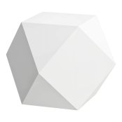 Laufen Home Collection Ceramic Polyhedron Sculpture - White