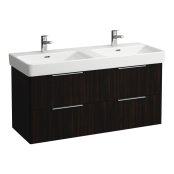 Laufen Base 1160mm 4 Drawer Vanity Unit - Dark Elm