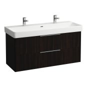 Laufen Base 1160mm 2 Drawer Vanity Unit - Dark Elm