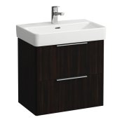 Laufen Base 570 x 360mm 2 Drawer Vanity Unit - Dark Elm