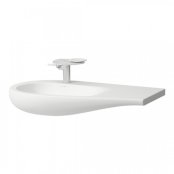 Laufen Alessi One 900mm Countertop Basin with Right Hand Shelf - Matt White