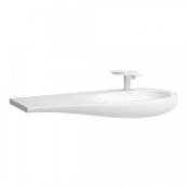 Laufen Alessi One 1200mm Countertop Basin with Left Hand Shelf - Matt White