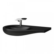 Laufen Alessi One 900mm Countertop Basin with Right Hand Shelf - Matt Black