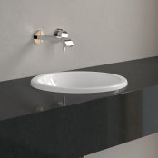 Villeroy & Boch Loop & Friends 390 x 390 x 190mm Inset Basin without Overflow - White Alpin