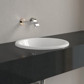 Villeroy & Boch Loop & Friends 450 x 450 x 210mm Inset Basin with Overflow - White Alpin