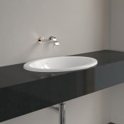 Villeroy & Boch Loop & Friends 660 x 470 x 220mm Inset Basin with Overflow - White Alpin