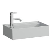 Kartell by Laufen 460mm Left Hand Cloakroom Basin - Matt Grey