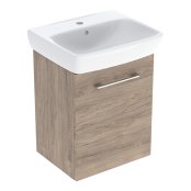 Geberit Selnova 500mm Vanity Unit & Basin - Hickory