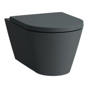 Kartell by Laufen Rimless Wall Hung Toilet Pan - Matt Graphite