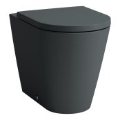 Kartell by Laufen Rimless Floorstanding Back to Wall Toilet Pan - Matt Graphite