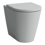 Kartell by Laufen Rimless Floorstanding Back to Wall Toilet Pan - Matt Grey