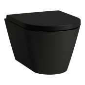 Kartell by Laufen Rimless Compact Wall Hung Toilet Pan - Matt Black