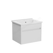 Vitra S50+ 600mm 1 Drawer Vanity Unit & Basin - Gloss White