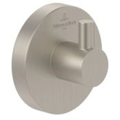 Villeroy & Boch Elements Tender Single Robe Hook - Matt Brushed Nickel