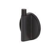 Coram Tune Towel Hook - Brushed Metal/Black