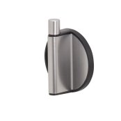 Coram Tune Towel Hook - Brushed Stainless Steel/Black