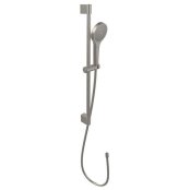 Villeroy & Boch Verve Exposed Shower Kit Including Riser Rail, Hose & Hand Shower - Matt Brushed Nickel