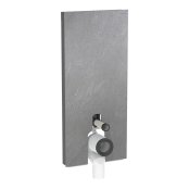 Geberit Monolith Plus for Back-to-Wall WC (114cm) - Slate Stoneware / Black Chrome